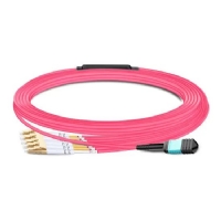 MPO to 4 Duplex LC OM4 50/125 Fanout Cable